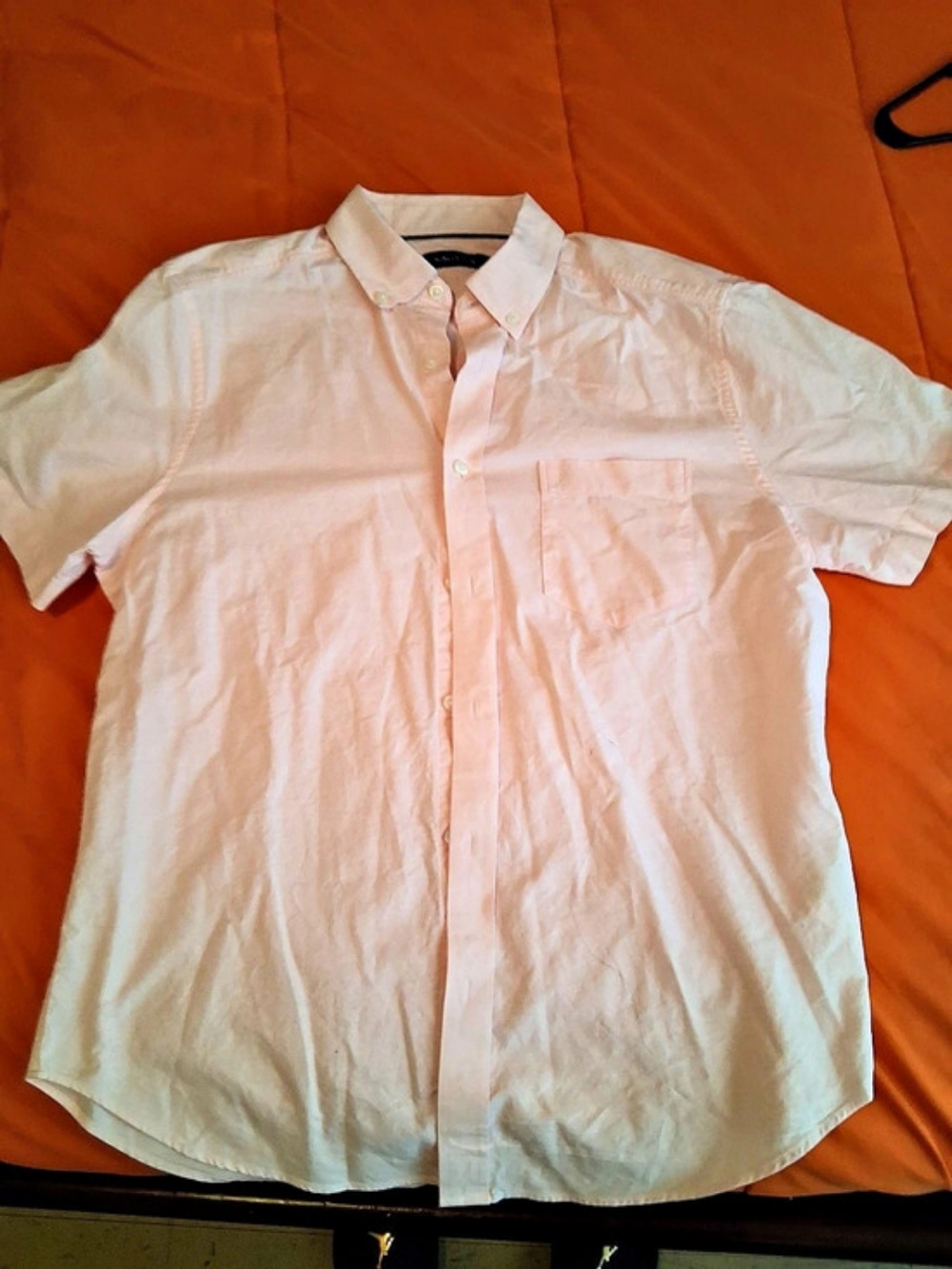 Nautica Pink Short Sleeve Button Down Size Medium - Picture 2 of 4